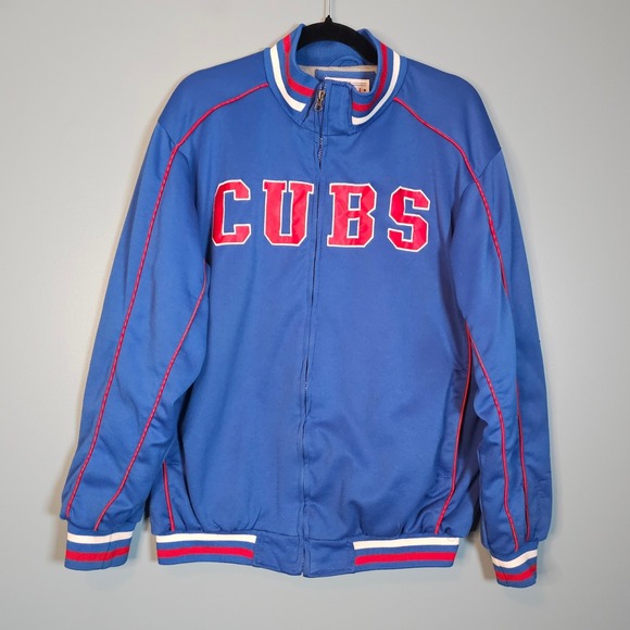Mens Genuine Merchandise Chicago Cubs MLB Blue Baseball Varsity Jacket Medium